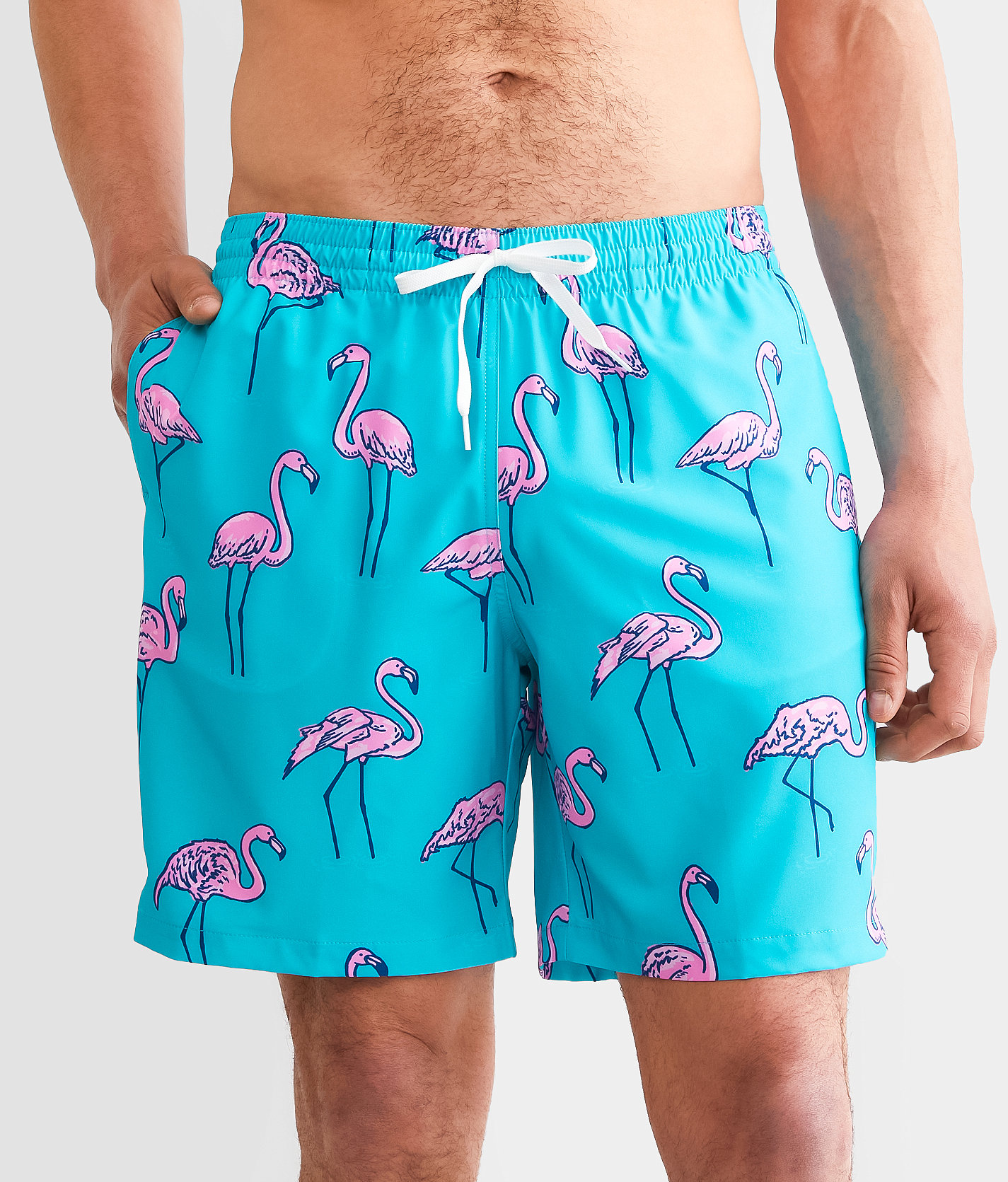 Chubbies The Beach Retreat Stretch Swim Trunks - Men's Swimwear in Turquoise Aqua