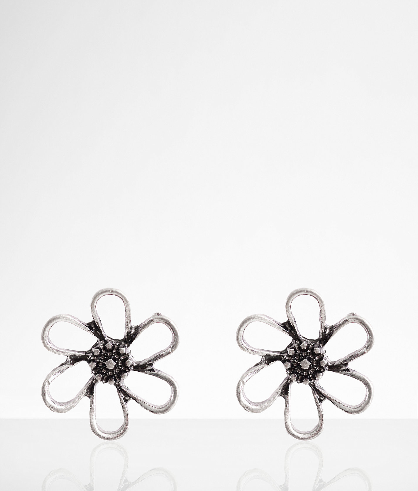 boutique by BKE Flower Stud Earring - Women's Jewelry in Silver