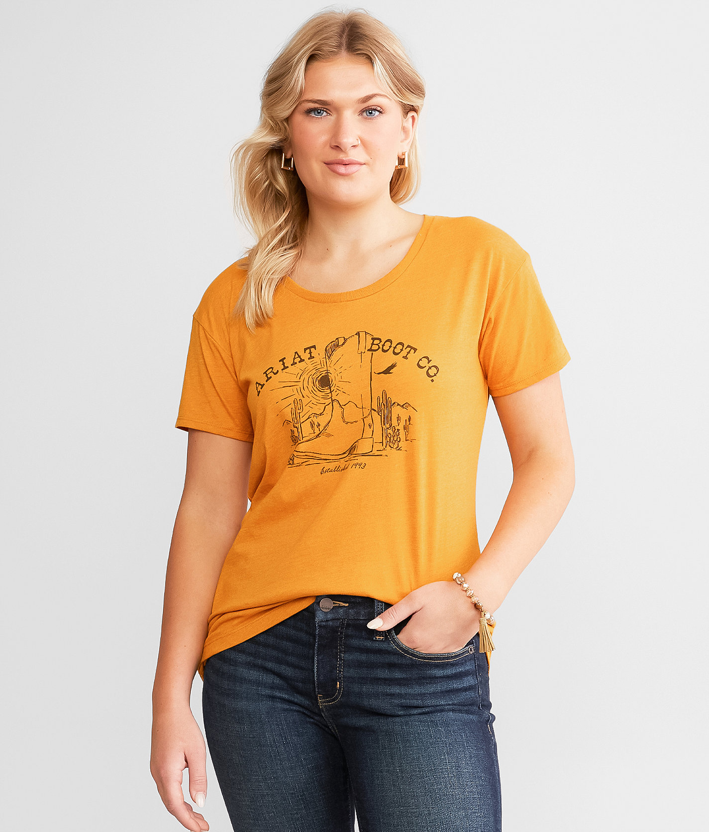 Ariat Bootscape T-Shirt - Women's T-Shirts in Buckhorn Heather