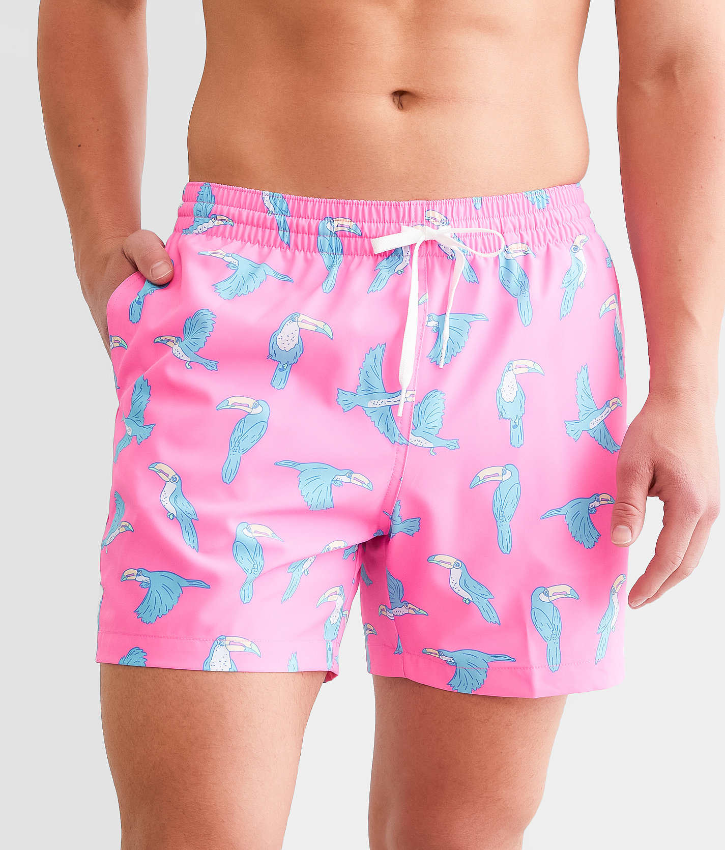Chubbies The Toucan Do It Stretch Swim Trunks - Men's Swimwear in Bright Pink