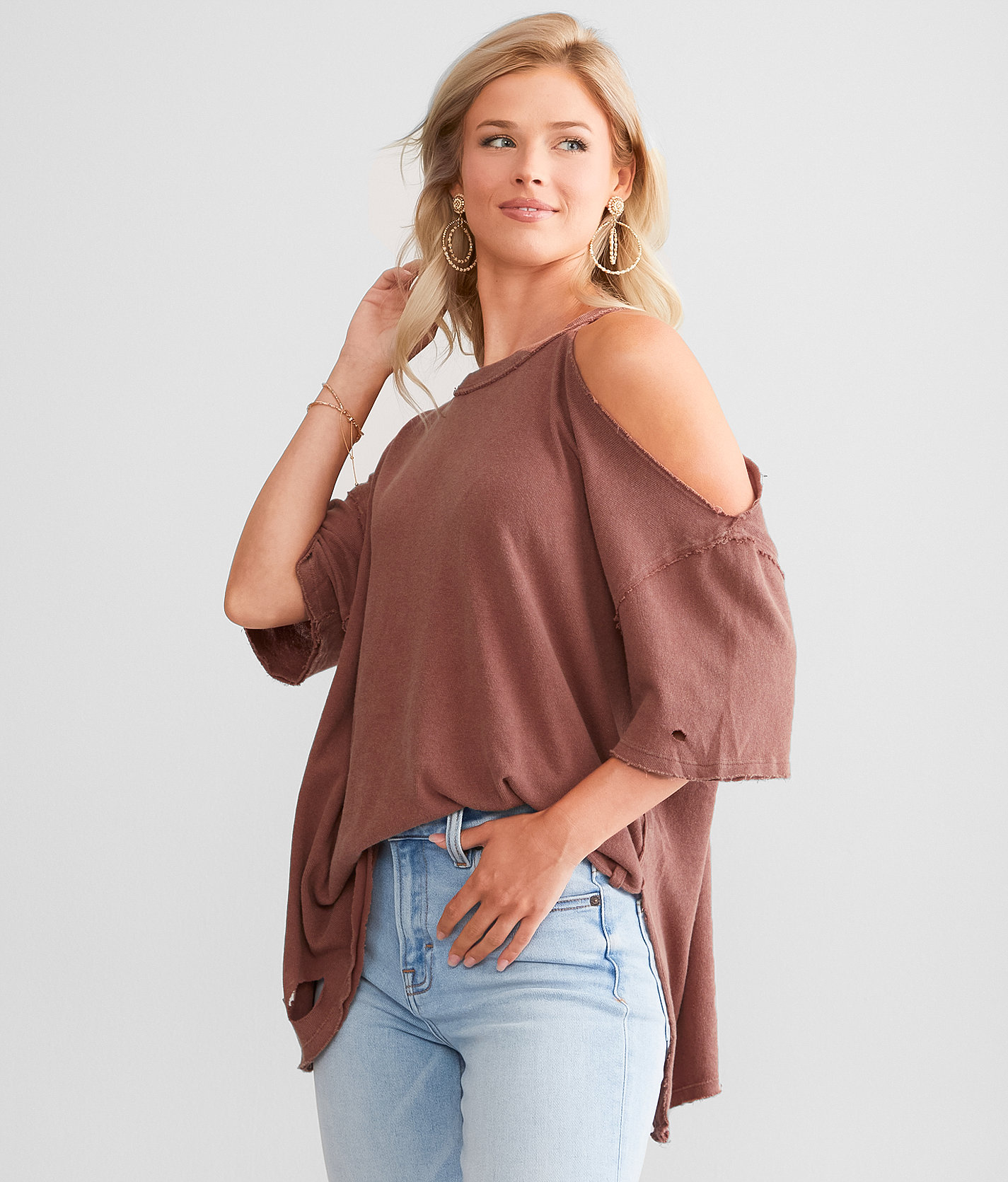 Free People Saturn T-Shirt - Women's T-Shirts in Burnt Henna