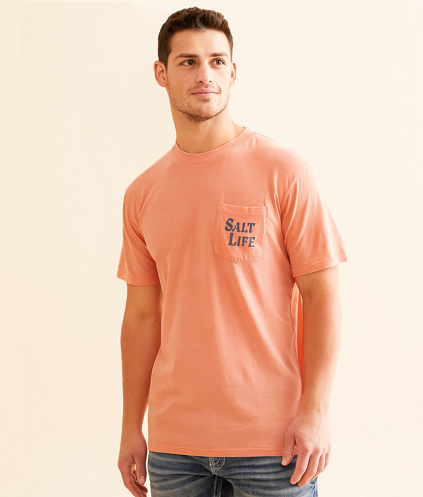 Salt Life Marlin Pivot T-Shirt - Men's T-Shirts in Coral
