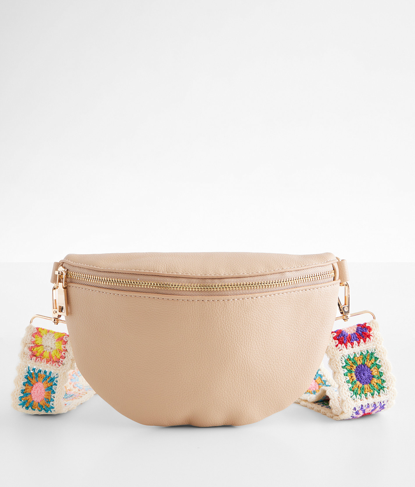 Moda Luxe Granny Square Strap Sling - Women's Bags & Wallets in Natural