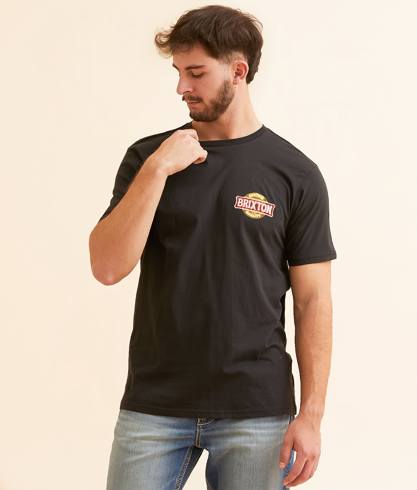 Brixton Wendall T-Shirt - Men's T-Shirts in Black