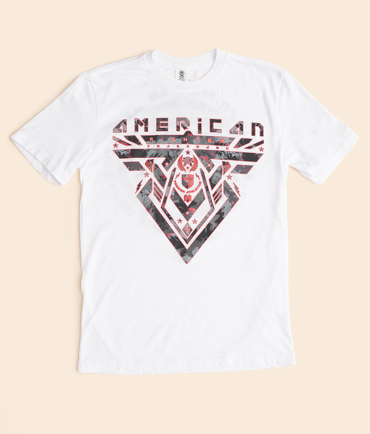 Boys - American Fighter Levelock T-Shirt - Boy's T-Shirts in White
