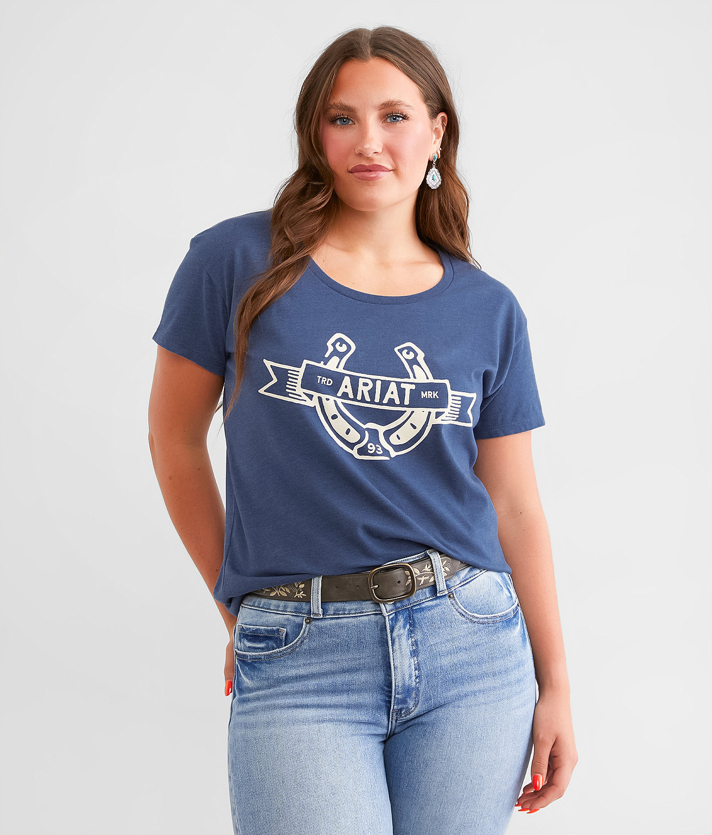 Ariat Lucky Ribbon T-Shirt - Women's T-Shirts in Navy Heather
