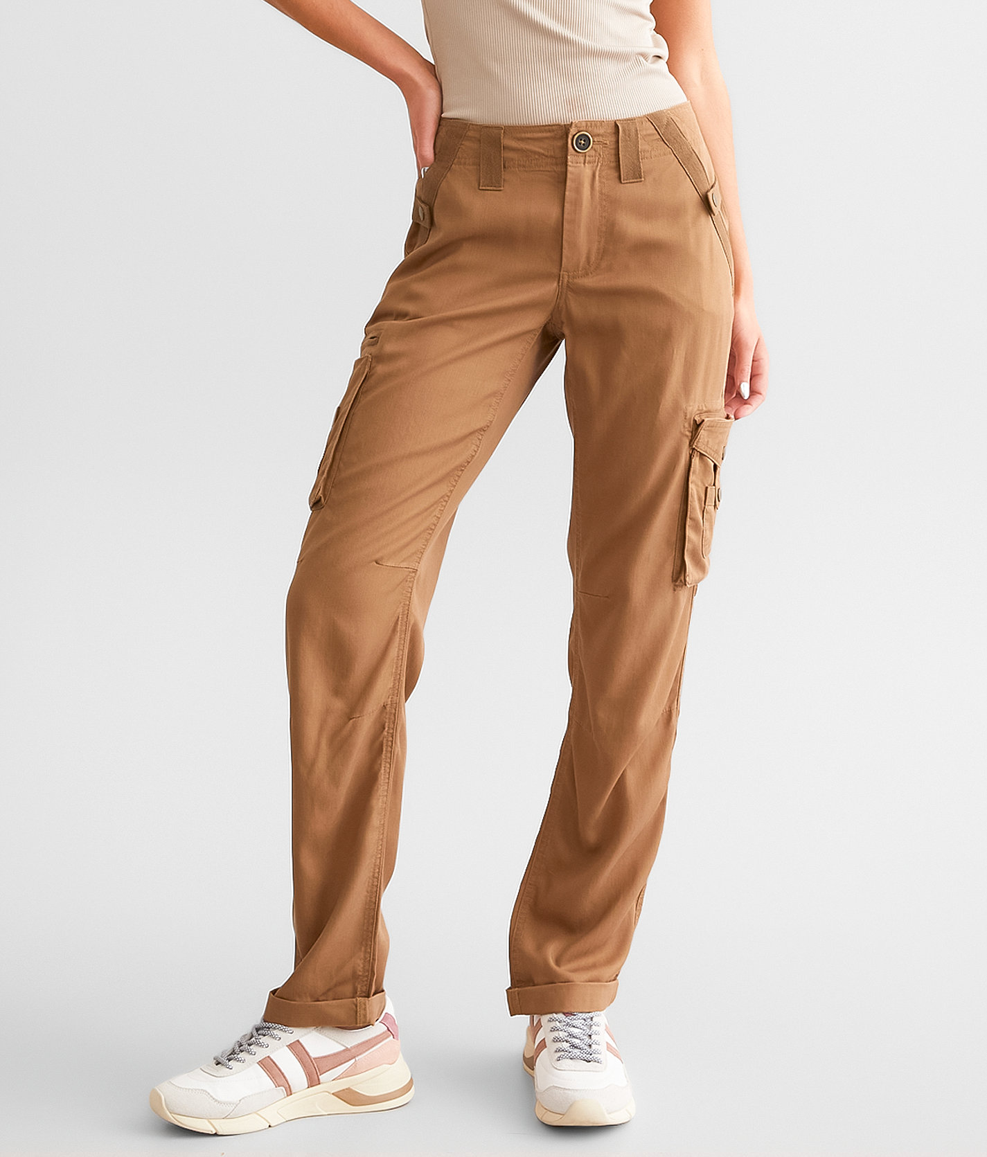 BKE Charlie Cargo Pant - Women's Pants in Brown