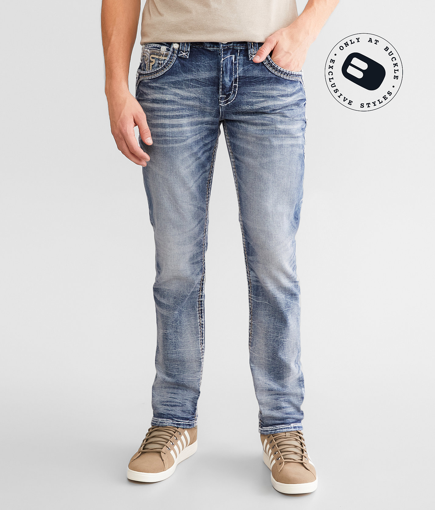 Rock Revival Jaysen Original Taper Stretch Jean - Men's Jeans in Jaysen JT202