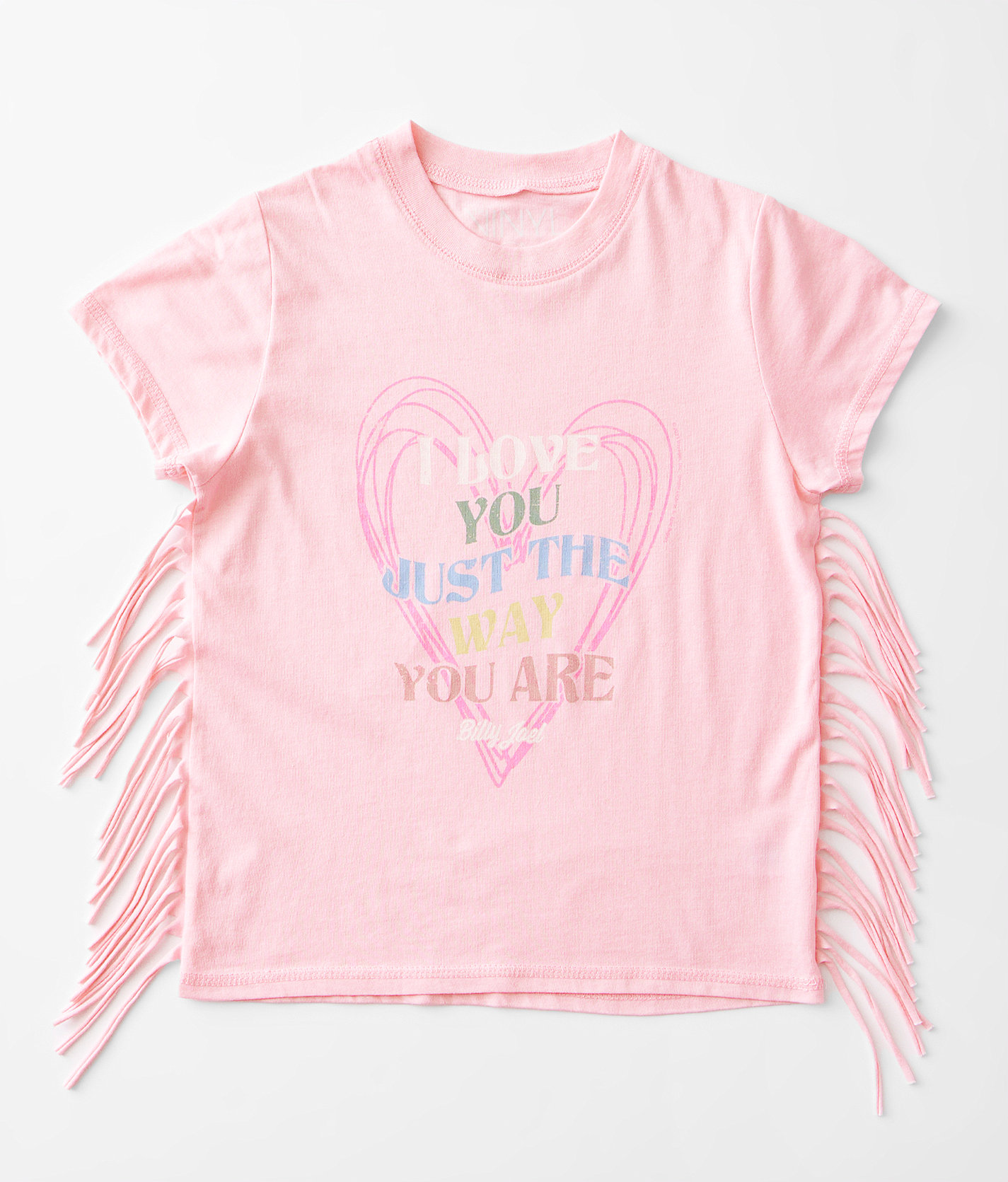 Girls - The Vinyl Icons Billy Joel Fringe Band T-Shirt - Girl's T-Shirts in Tickled Pink