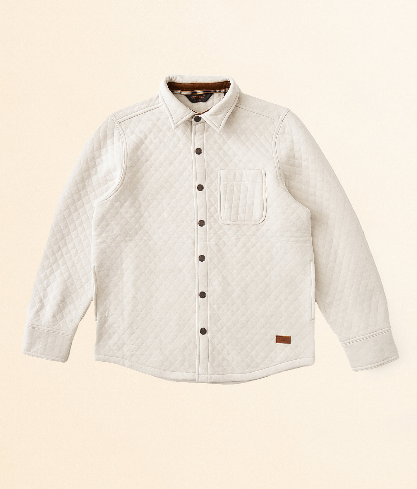 Boys - Outpost Makers Quilted Shacket - Boy's Coats & Jackets in Off White