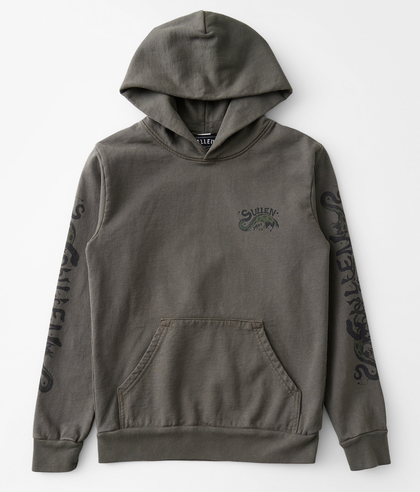 Boys - Sullen Black Octopus Hooded Sweatshirt - Boy's Sweatshirts in Olive