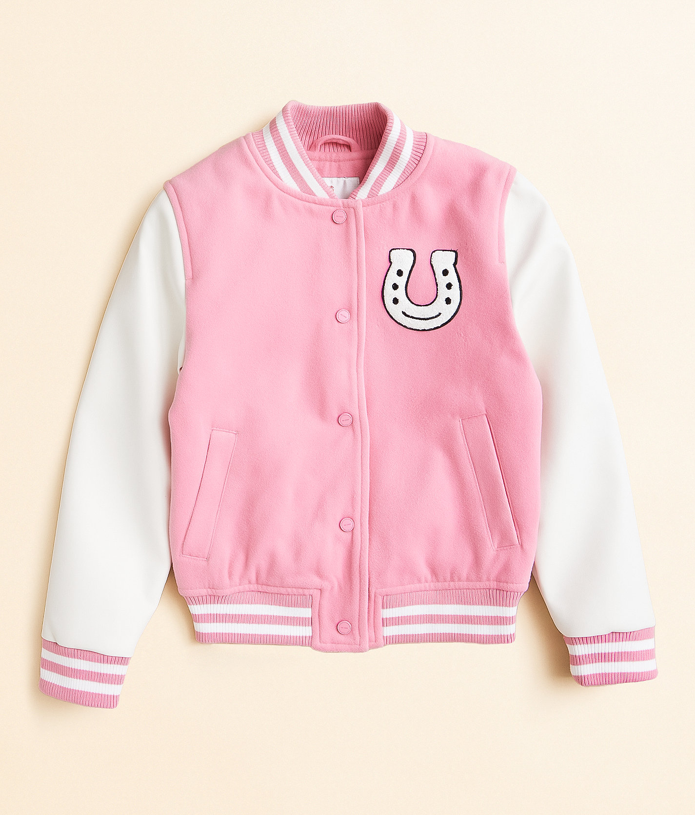 Girls - Urban Republic Varsity Bomber Jacket - Girl's Coats & Jackets in Pink