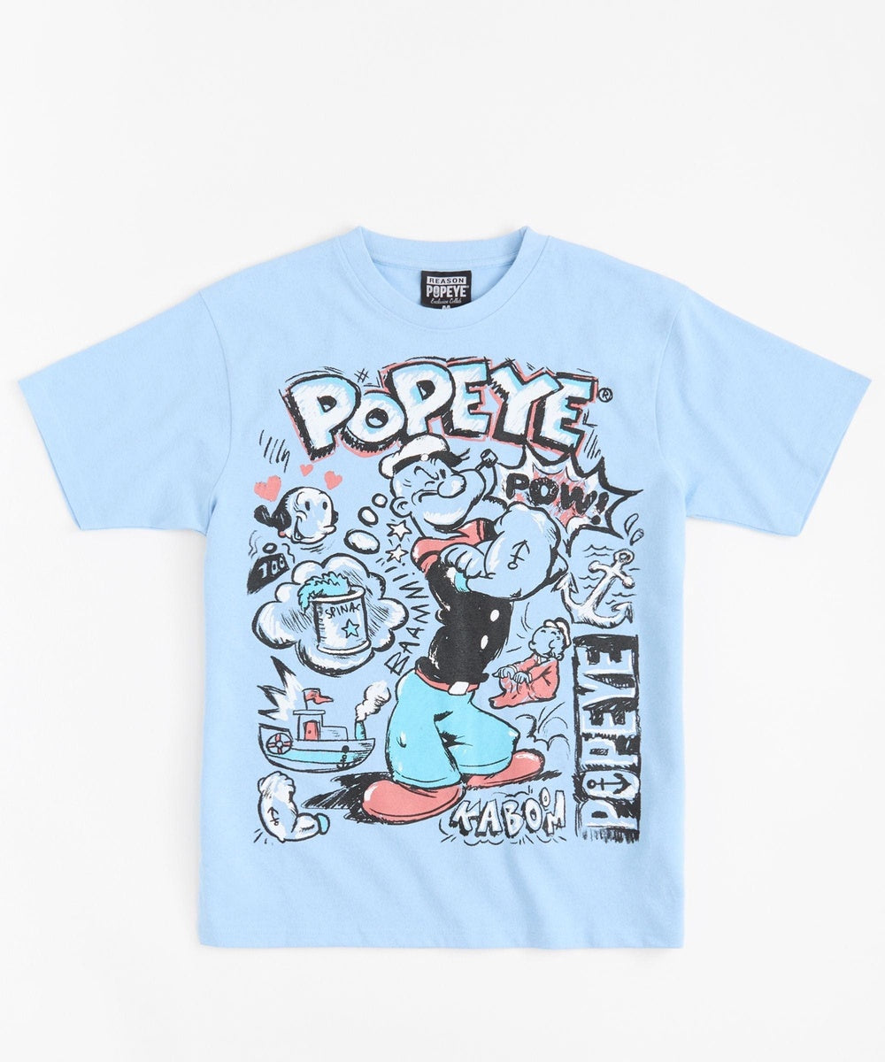 Popeye Short Sleeve Tee - Medium Green