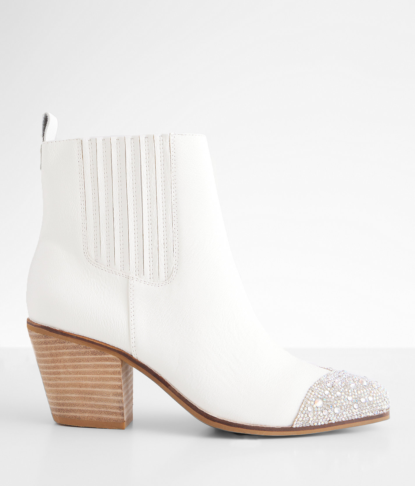 Beast Fashion Deanna Ankle Boot - Women's Shoes in White