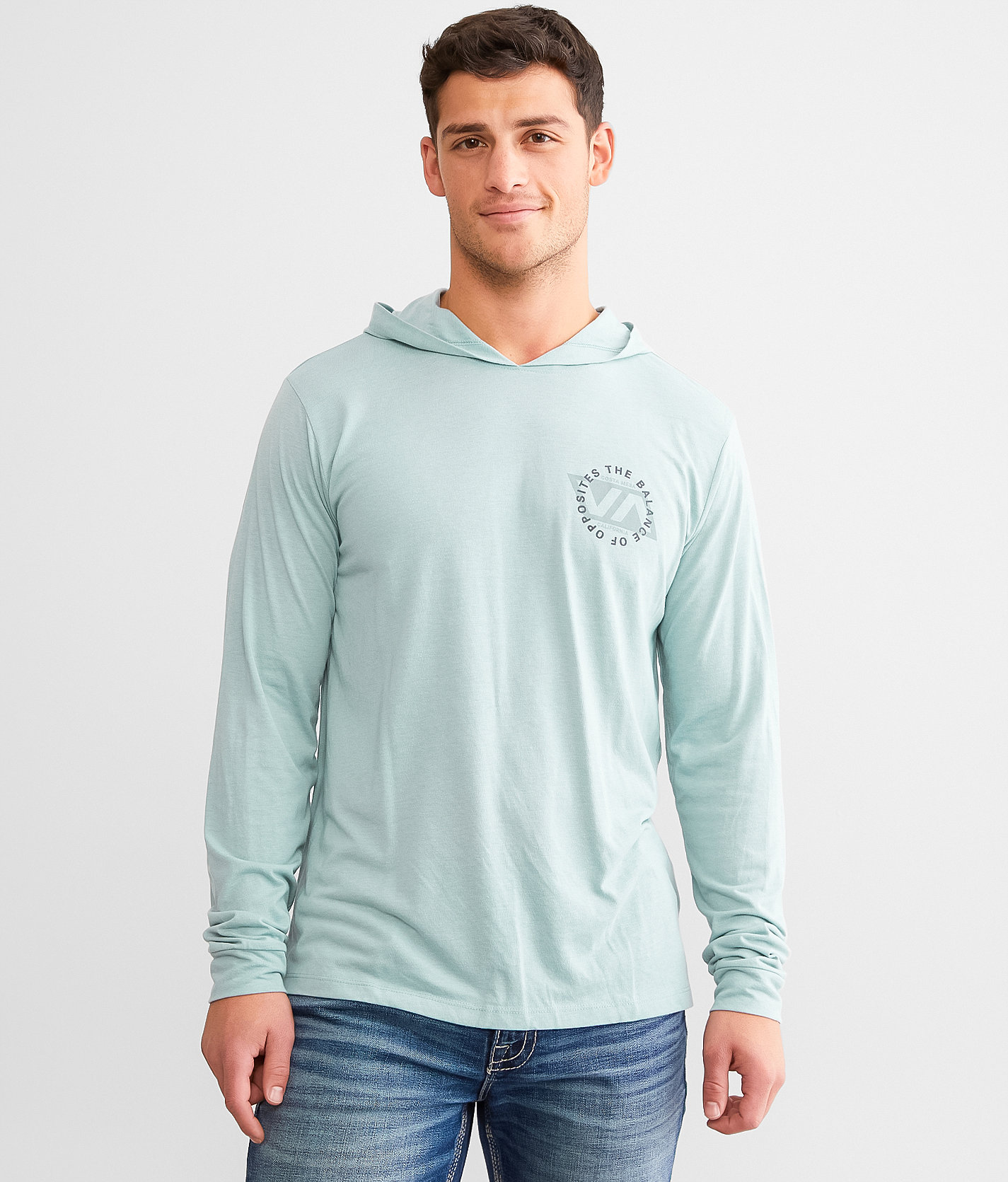 RVCA Division Sport Hoodie - Men's Sweatshirts in Scrub Heather