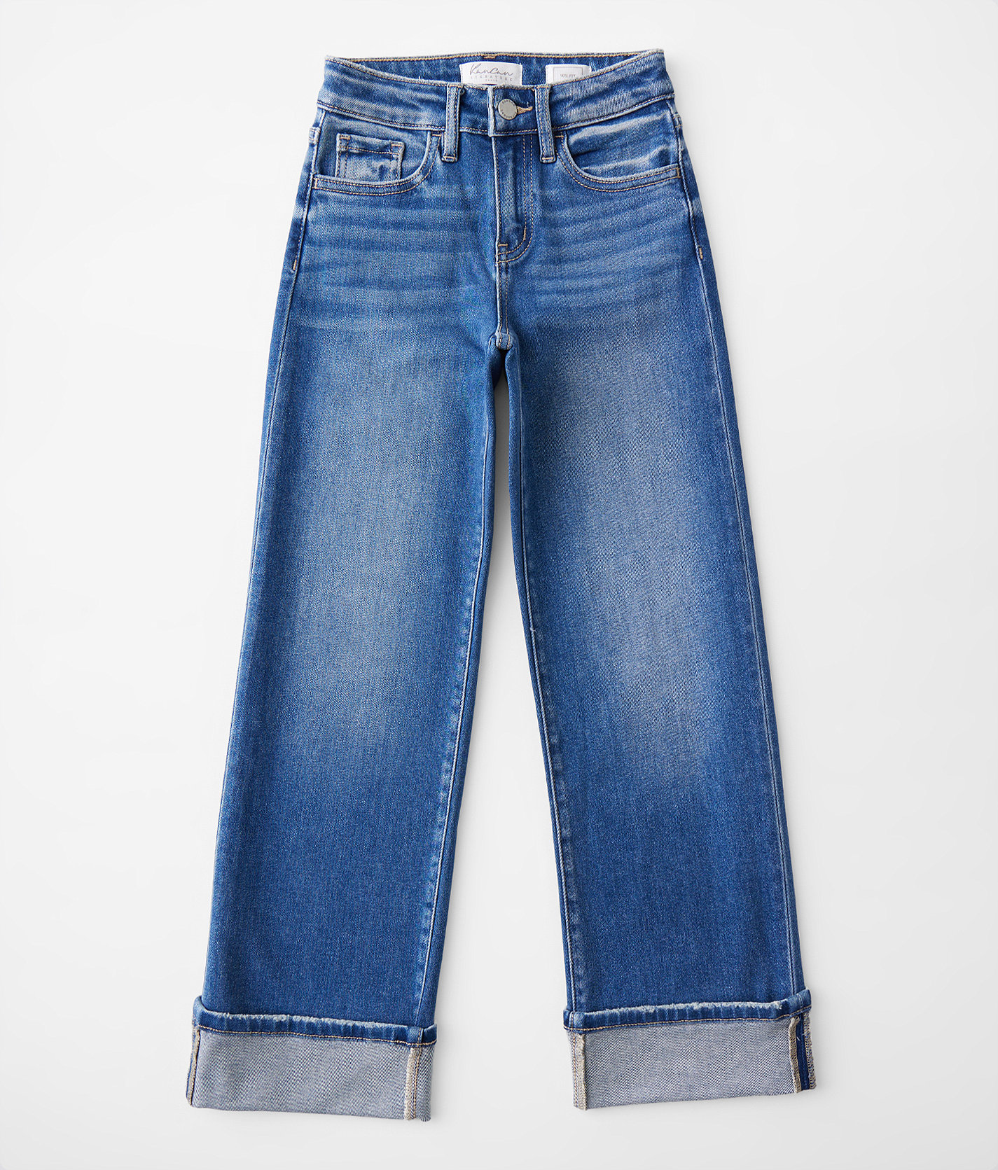 Girls - KanCan Signature 90's Straight Stretch Jean - Girl's Jeans in Abbie