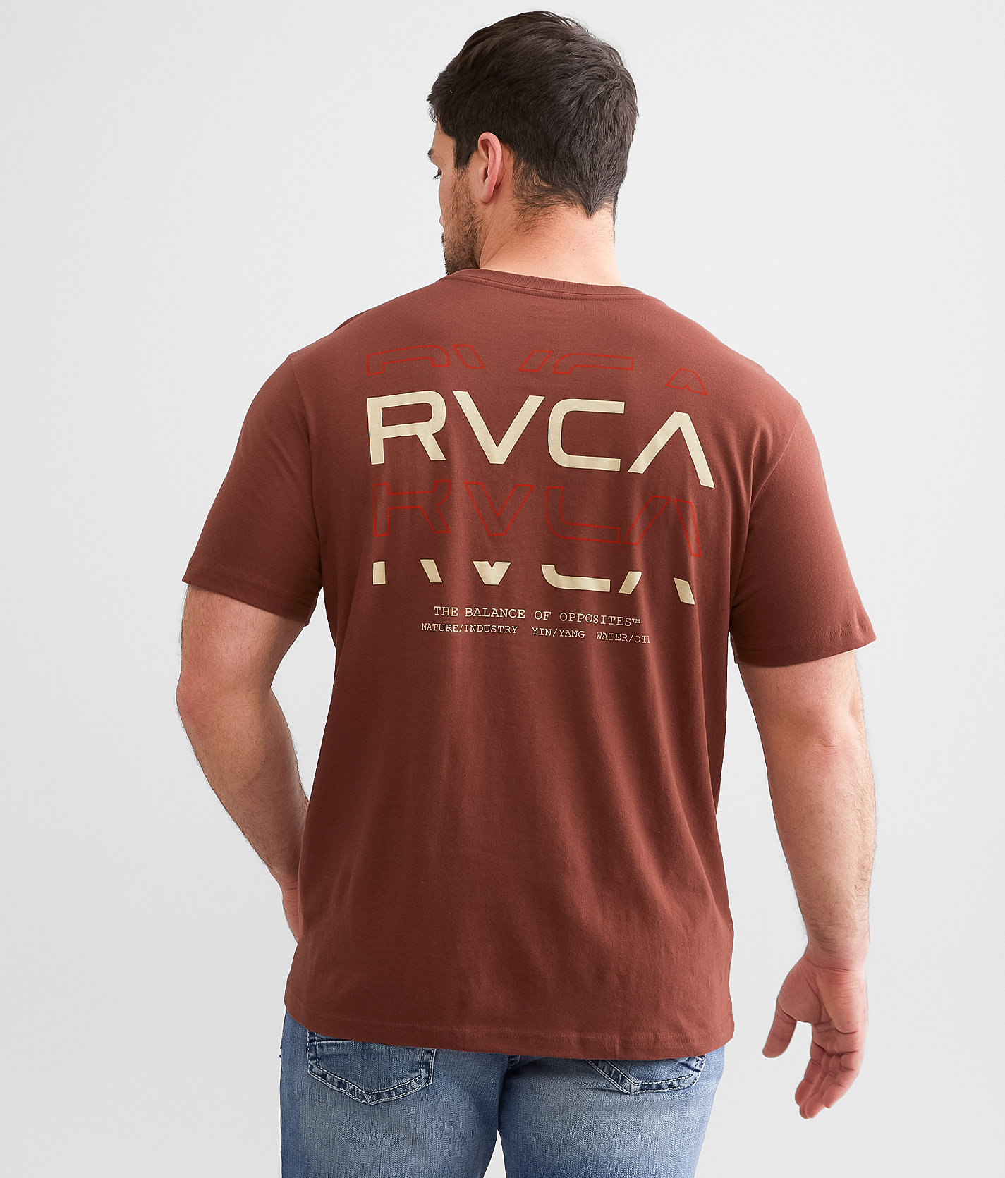RVCA Vert T-Shirt - Men's T-Shirts in Red Earth