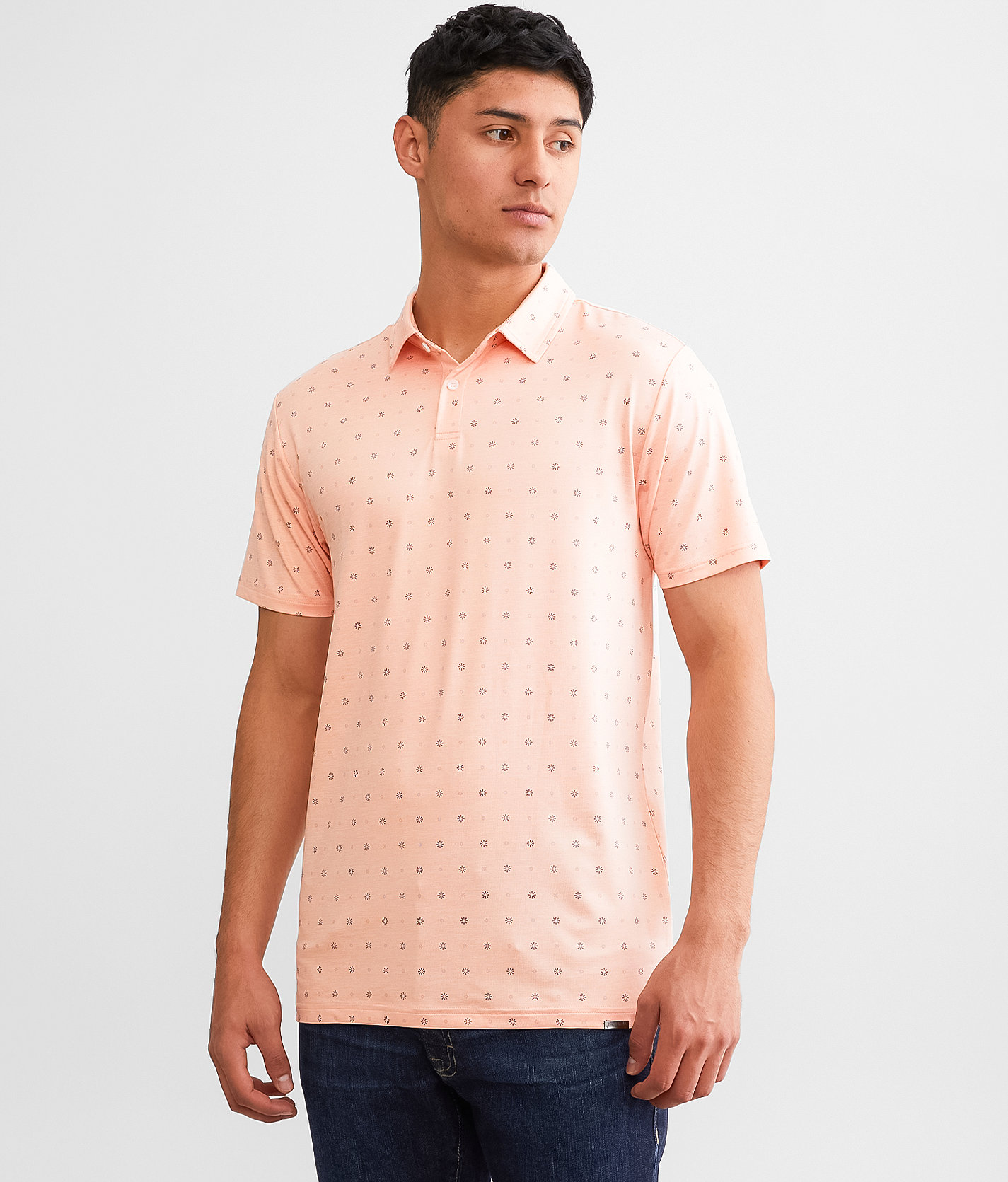 J.B. Holt Wiskon Performance Polo - Men's Polos in Peach