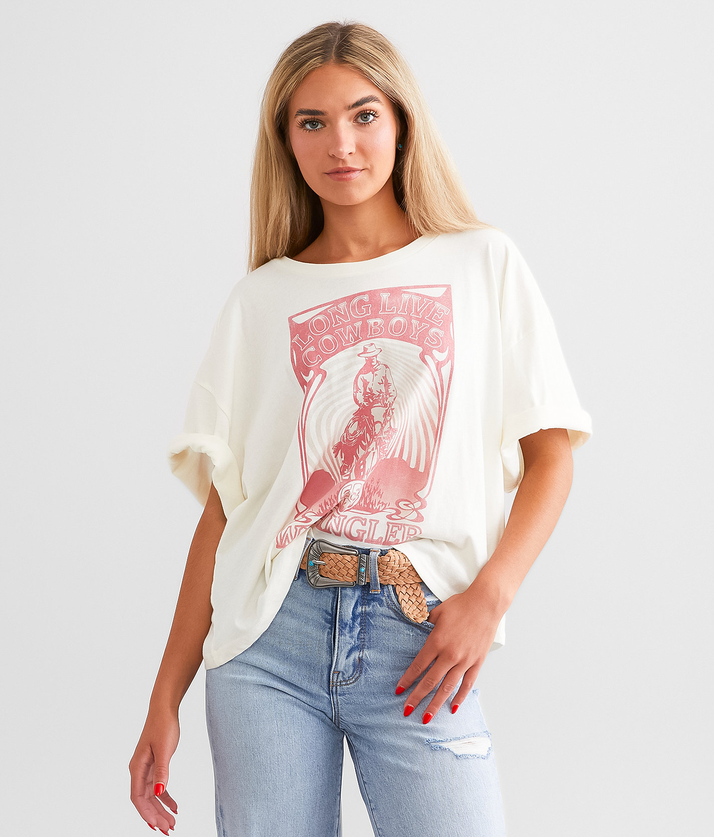 Wrangler® Trippy Cowboy T-Shirt - Women's T-Shirts in Marshmallow
