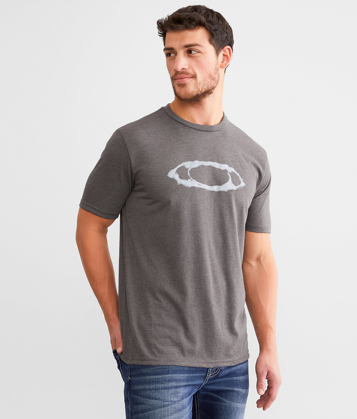 Oakley Dry Ice O Hydrolix™ Ellipse T-Shirt - Men's T-Shirts in New Athletic Grey