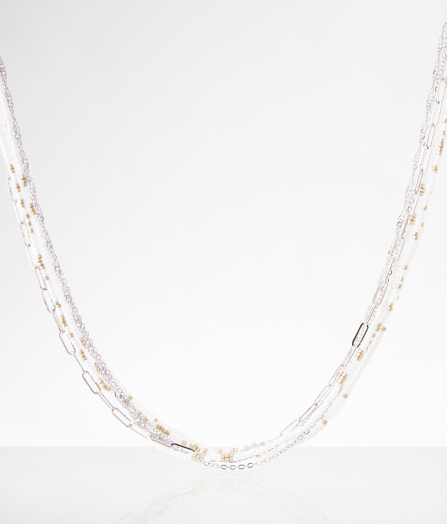 boutique by BKE Mixed Layer Necklace - Women's Jewelry in Silver