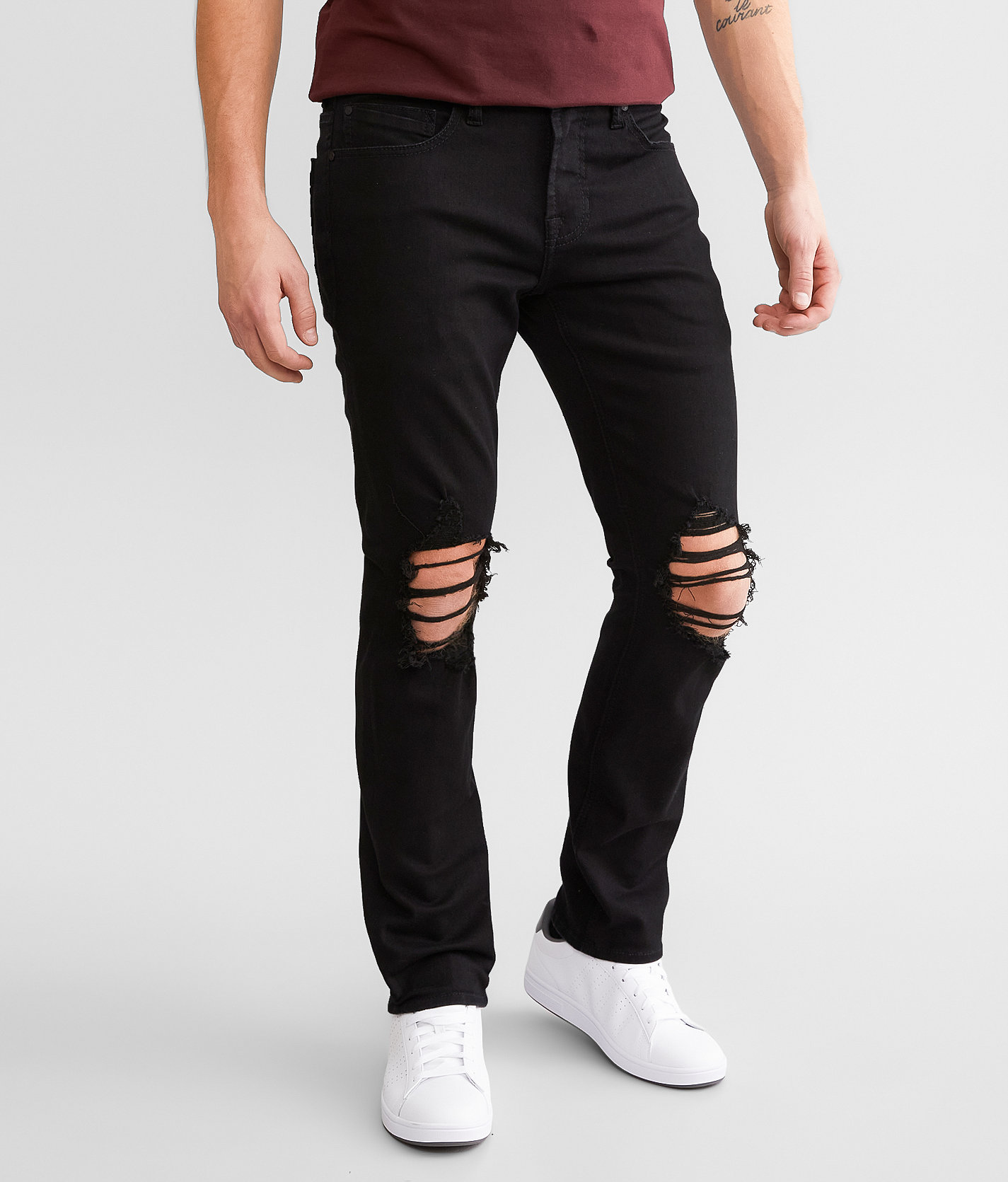 Departwest Trouper Straight Stretch Jean - Men's Jeans in Noir