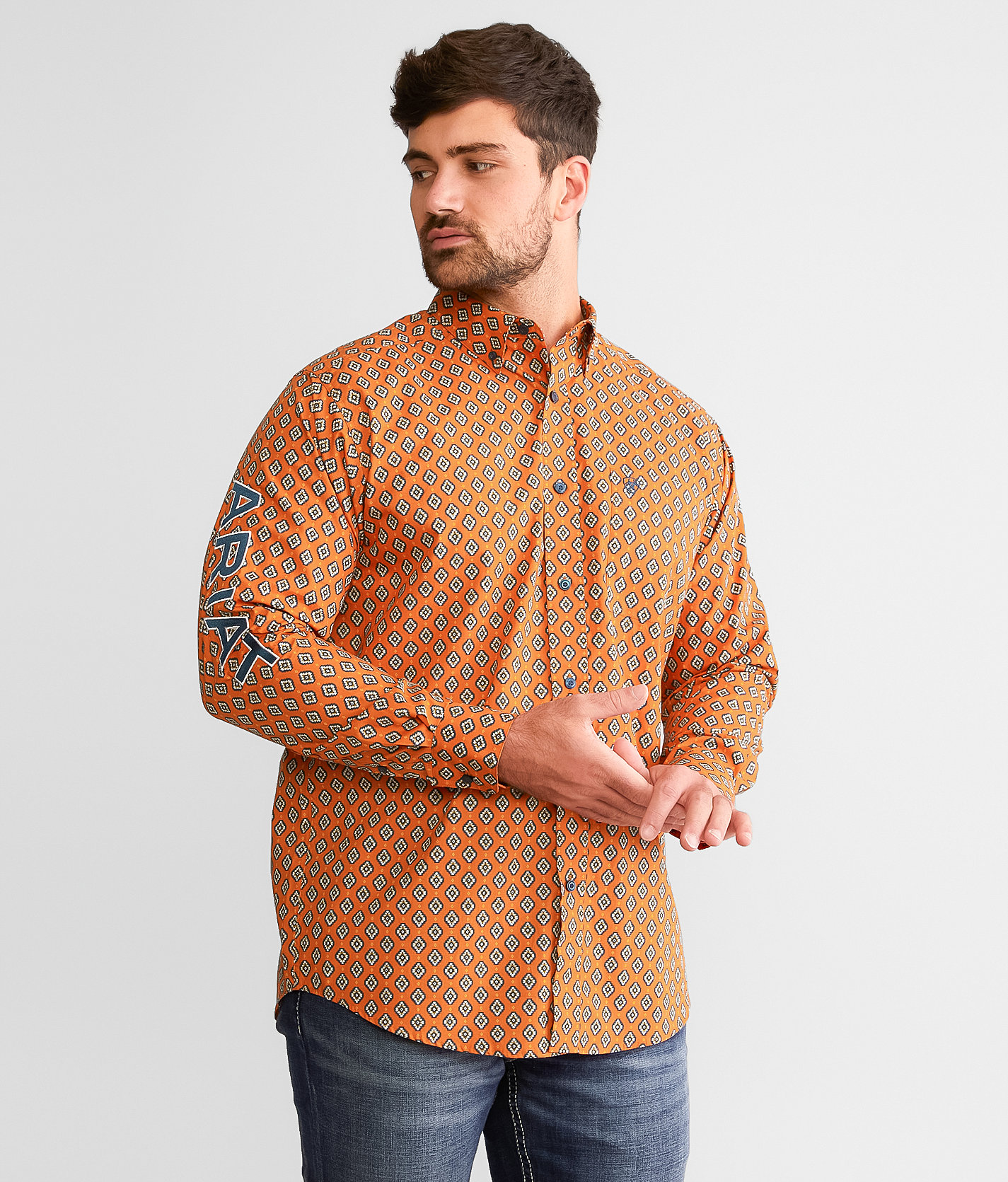 Ariat Team Webster Classic Shirt - Men's Shirts in Rust