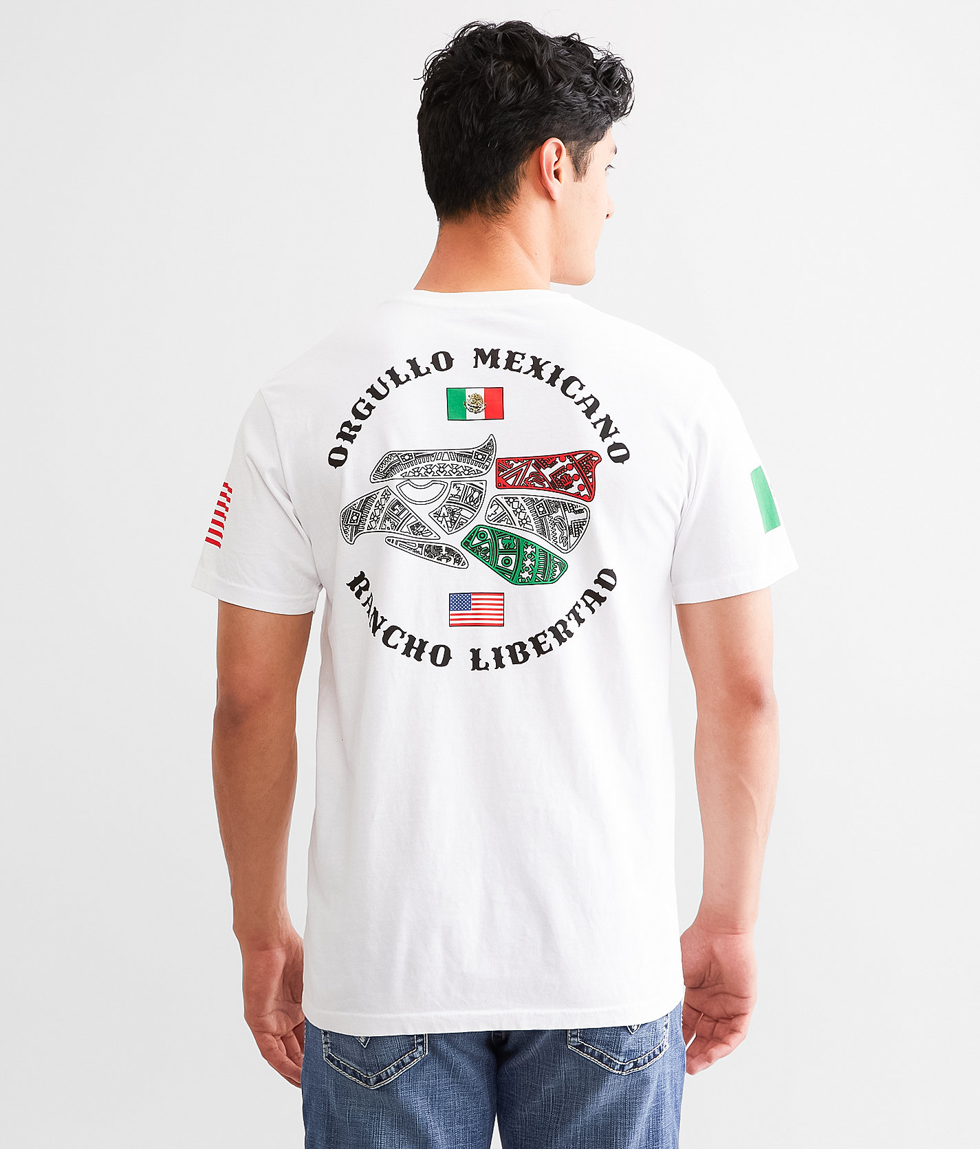 Freedom Ranch Orgullo Mexicano T-Shirt - Men's T-Shirts in White