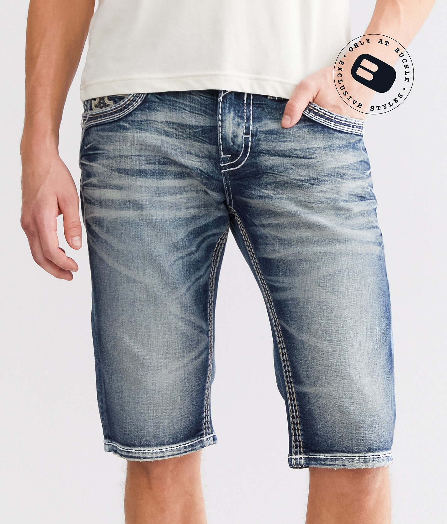 Rock Revival Flynn Stretch Short - Men's Shorts in Flynn H203