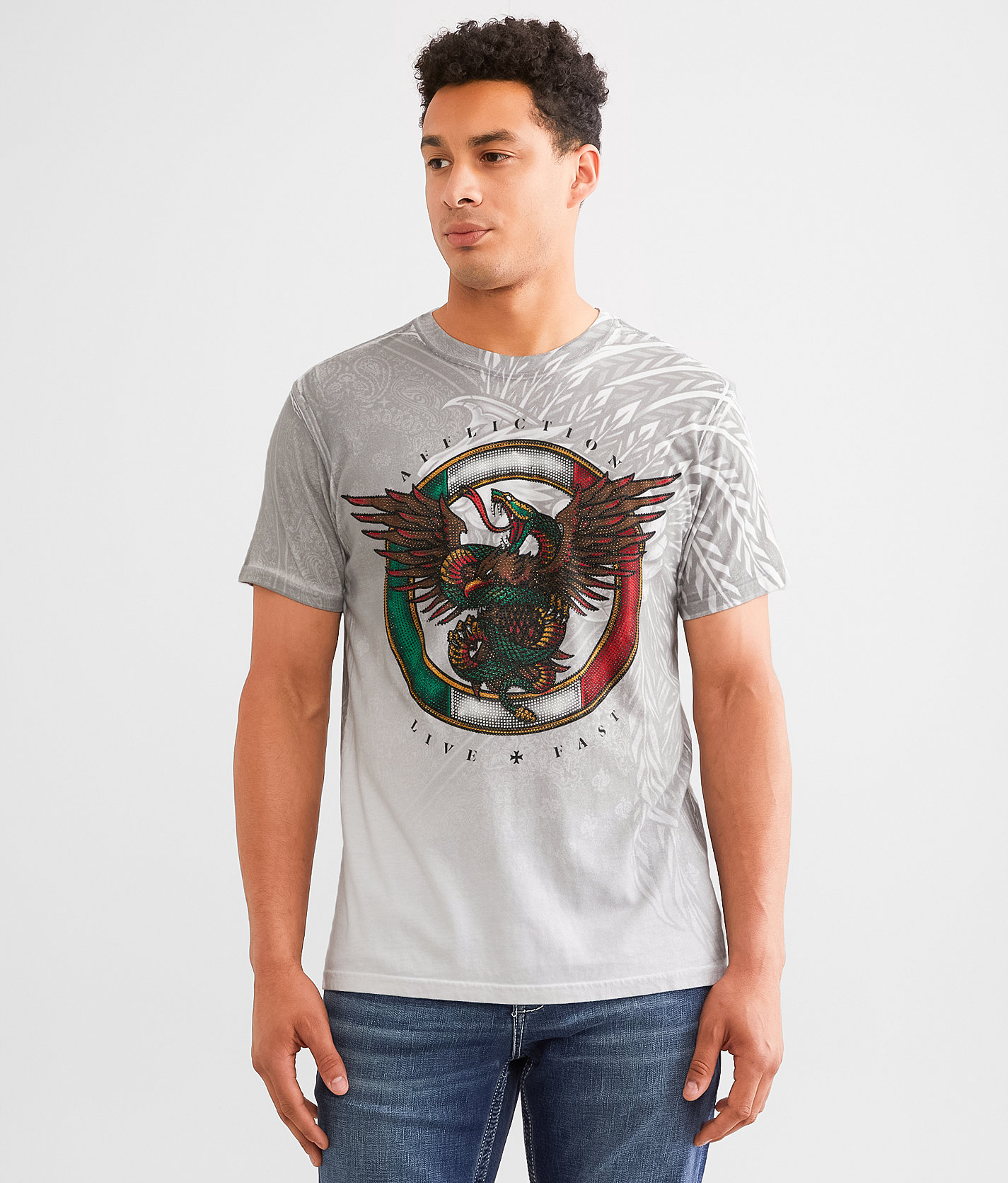 Affliction Deep Heritage T-Shirt - Men's T-Shirts in White
