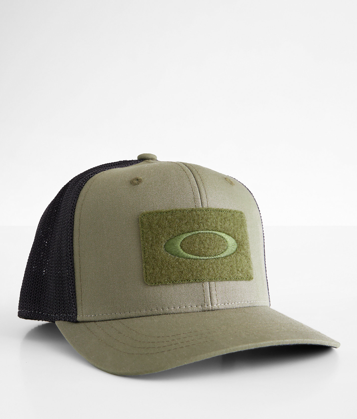 Oakley Si 110 Flexfit Trucker Hat - Men's Hats in Worn Olive