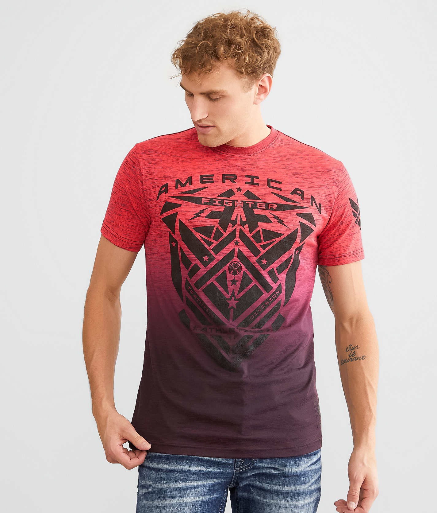 American Fighter Richview T-Shirt - Men's T-Shirts in Grenadine Warm Wine