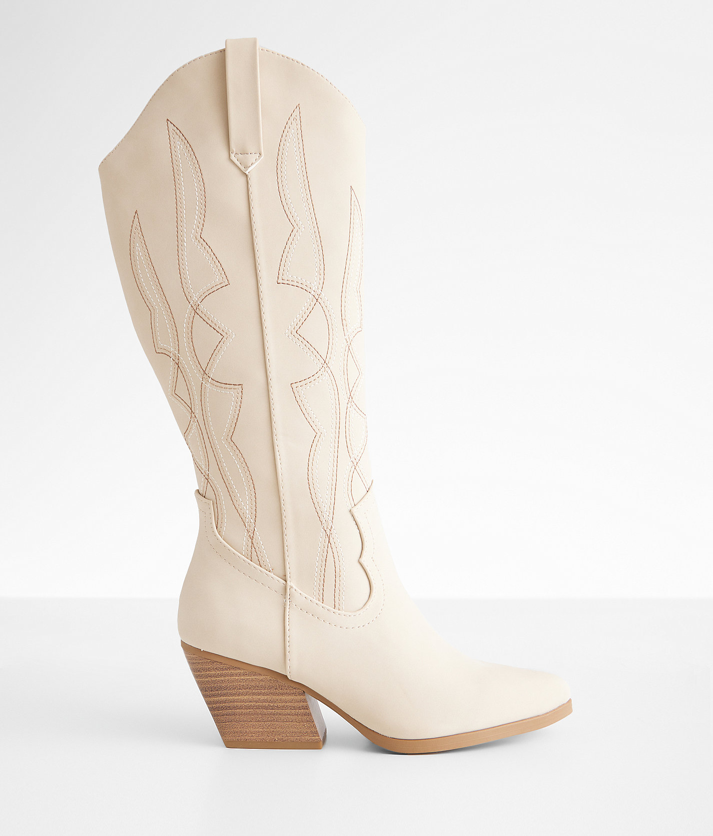 Soda Zakis Western Boot - Women's Shoes in Bone