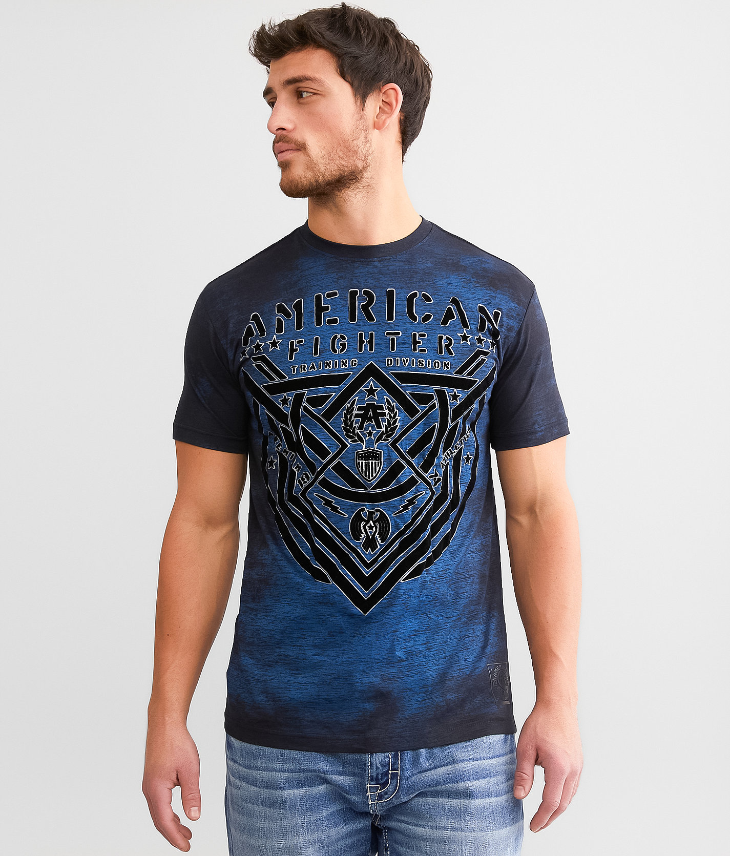 American Fighter Lost Springs T-Shirt - Men's T-Shirts in Dark Blue Black
