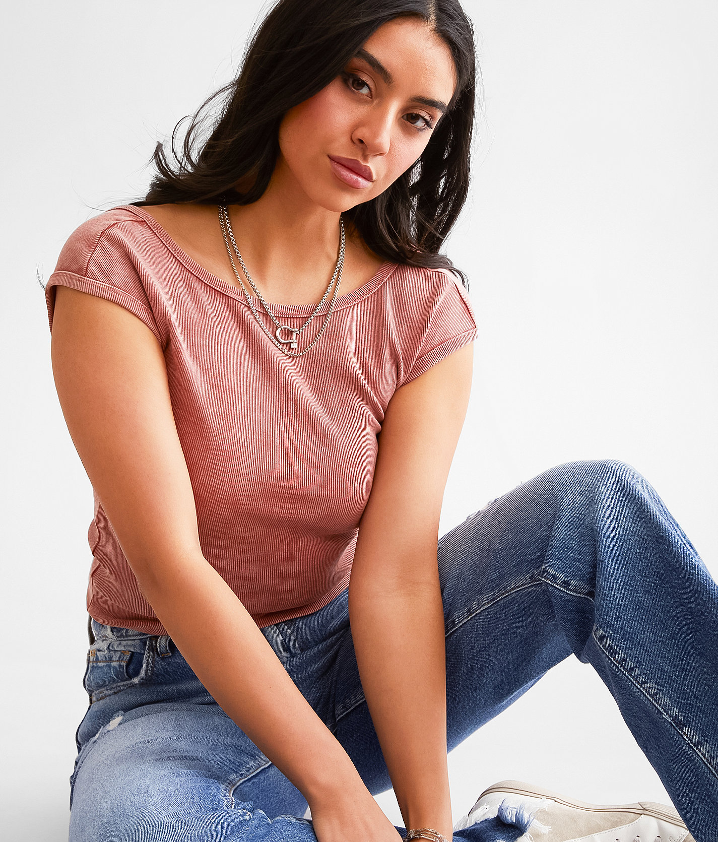 Gilded Intent Open Back Top - Women's Shirts & Blouses in Arabian Spice