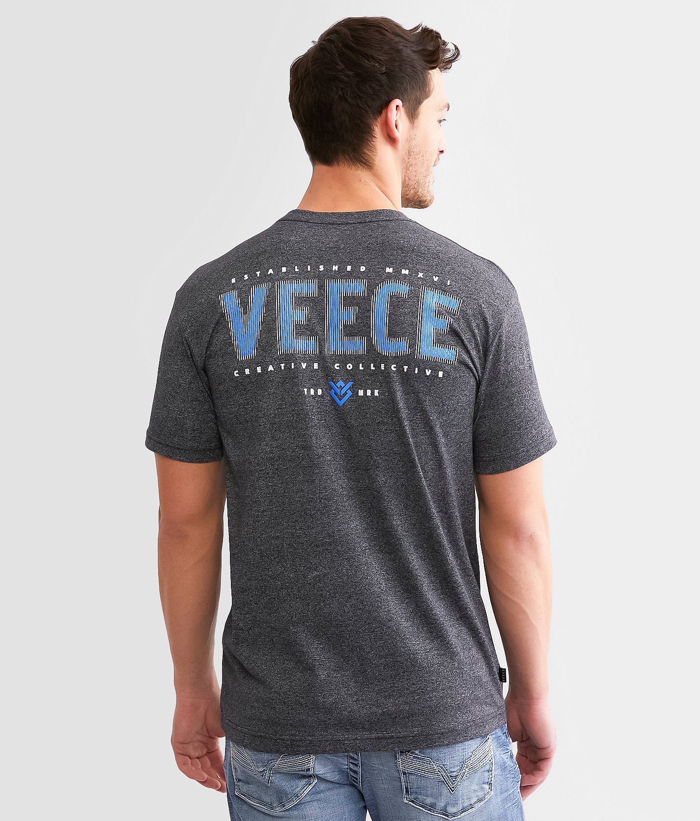 Veece Stripe Haze T-Shirt - Men's T-Shirts in Black White