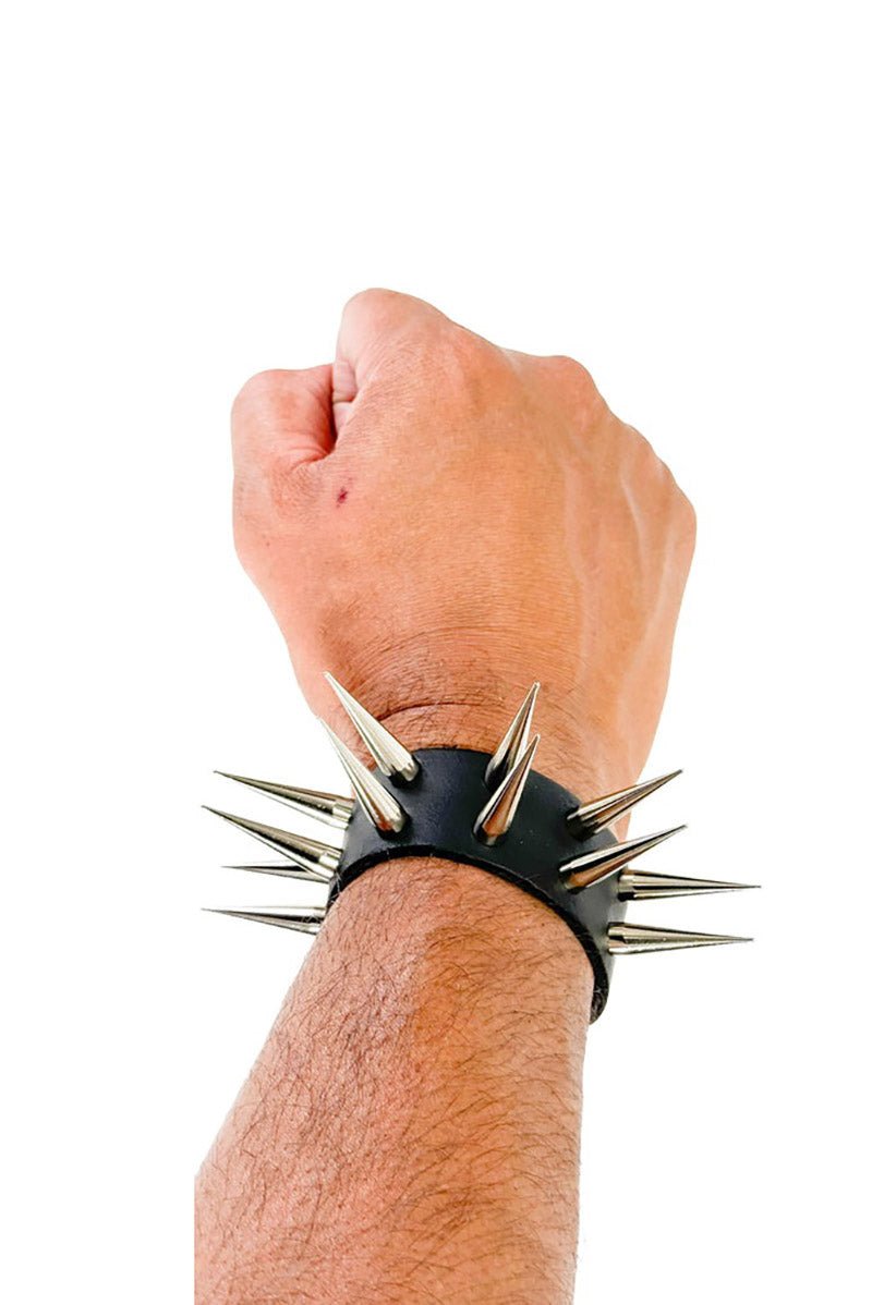Cadaverous Cone Sharp Spike Cuff Bracelet