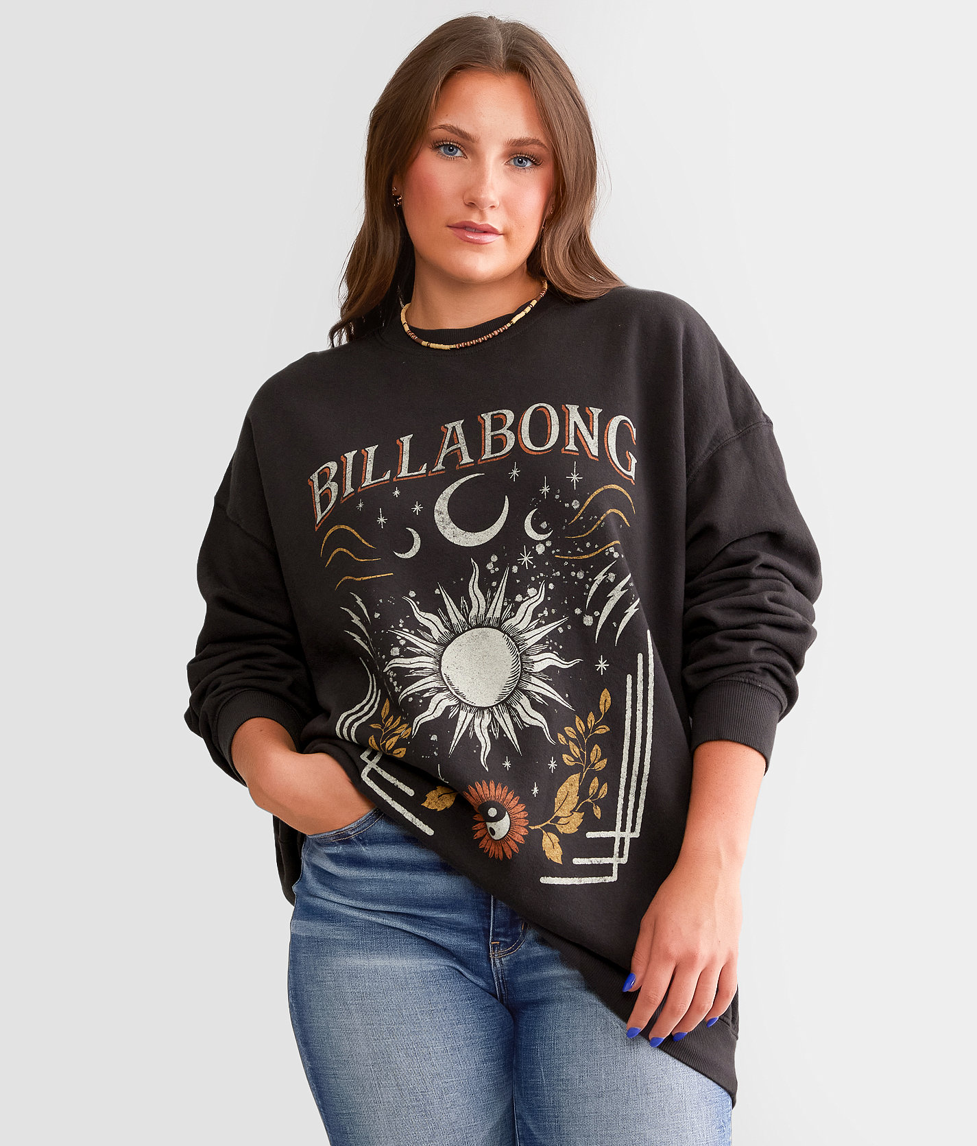 Billabong Ride In Pullover - Women's Sweatshirts in Black Sands