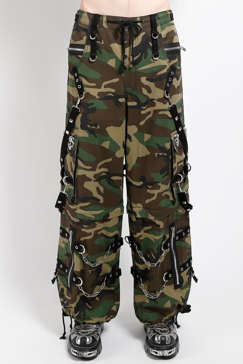 Tripp NYC Skull Denim Skull Stud Pants [Camouflage]