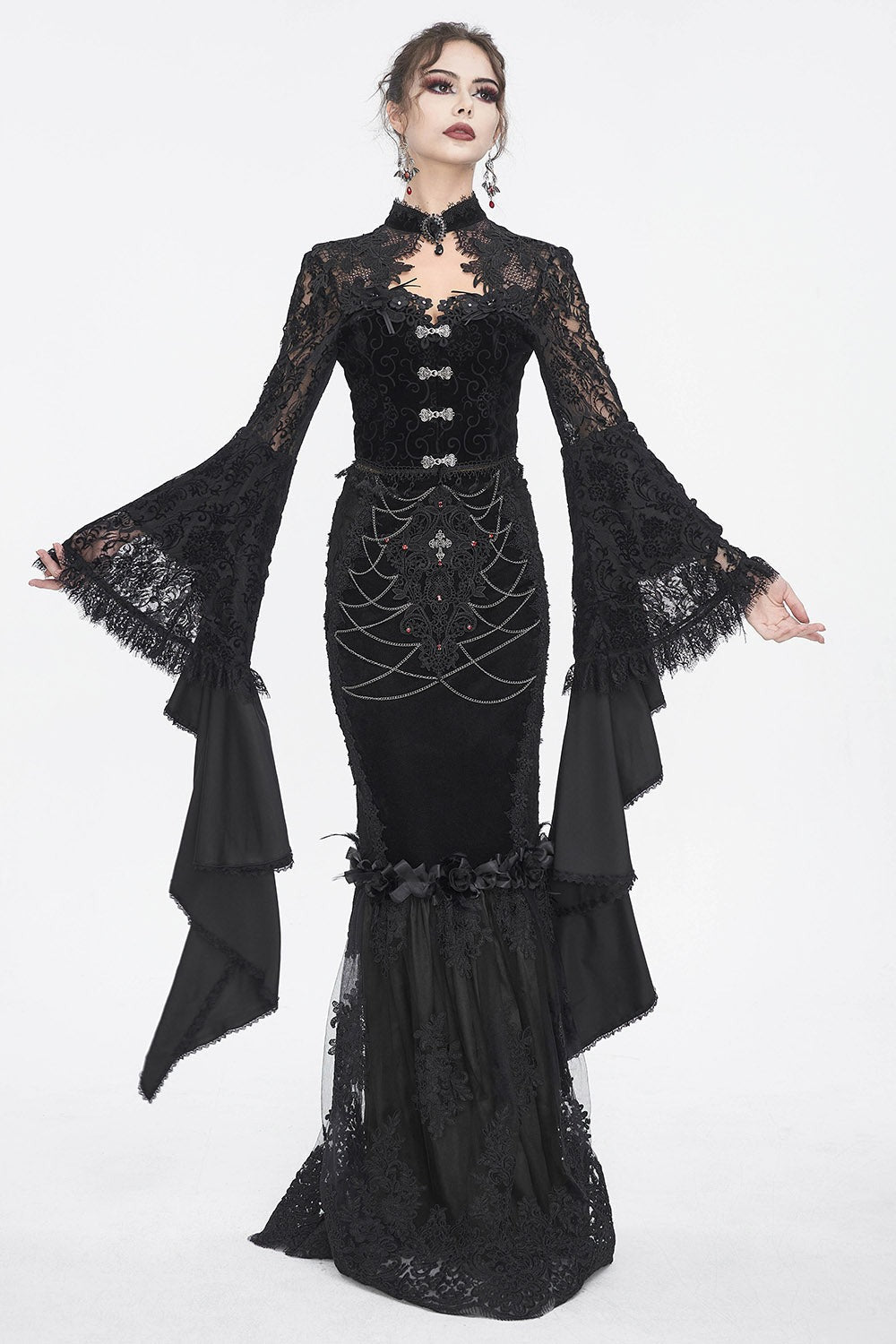 Flared Sleeve Boudoir Blouse