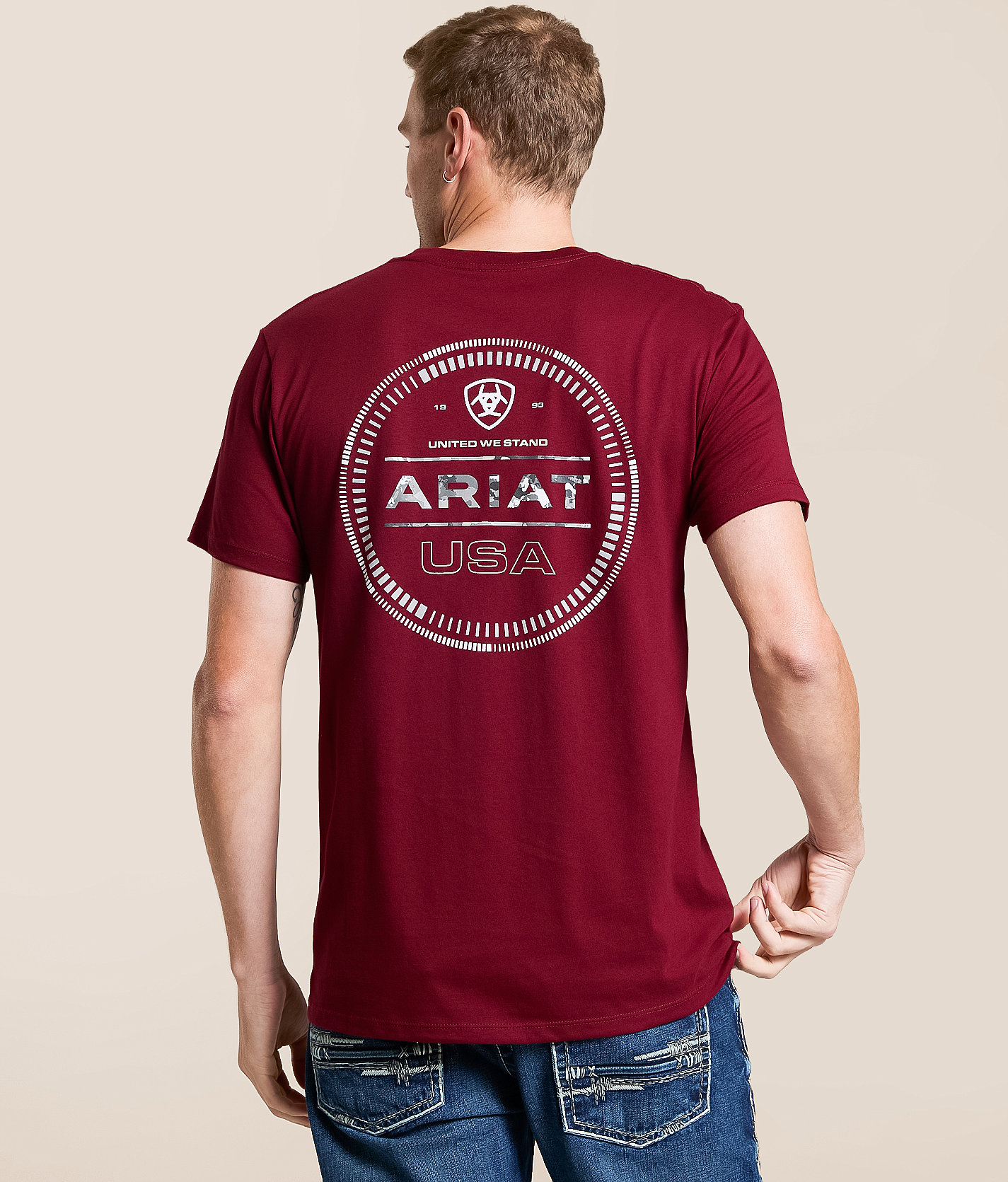 Ariat Multichronos T-Shirt - Men's T-Shirts in Cabernet
