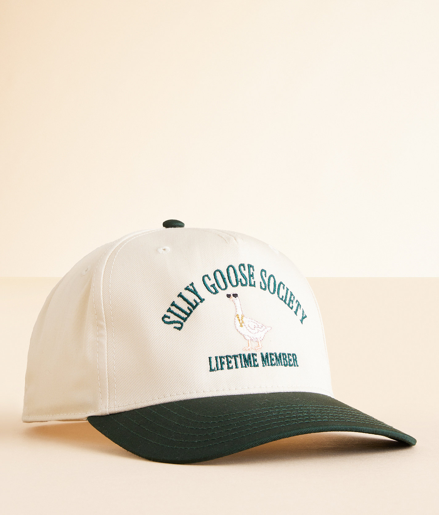 The Happiest Silly Goose Society Baseball Hat - Women's Hats in Green