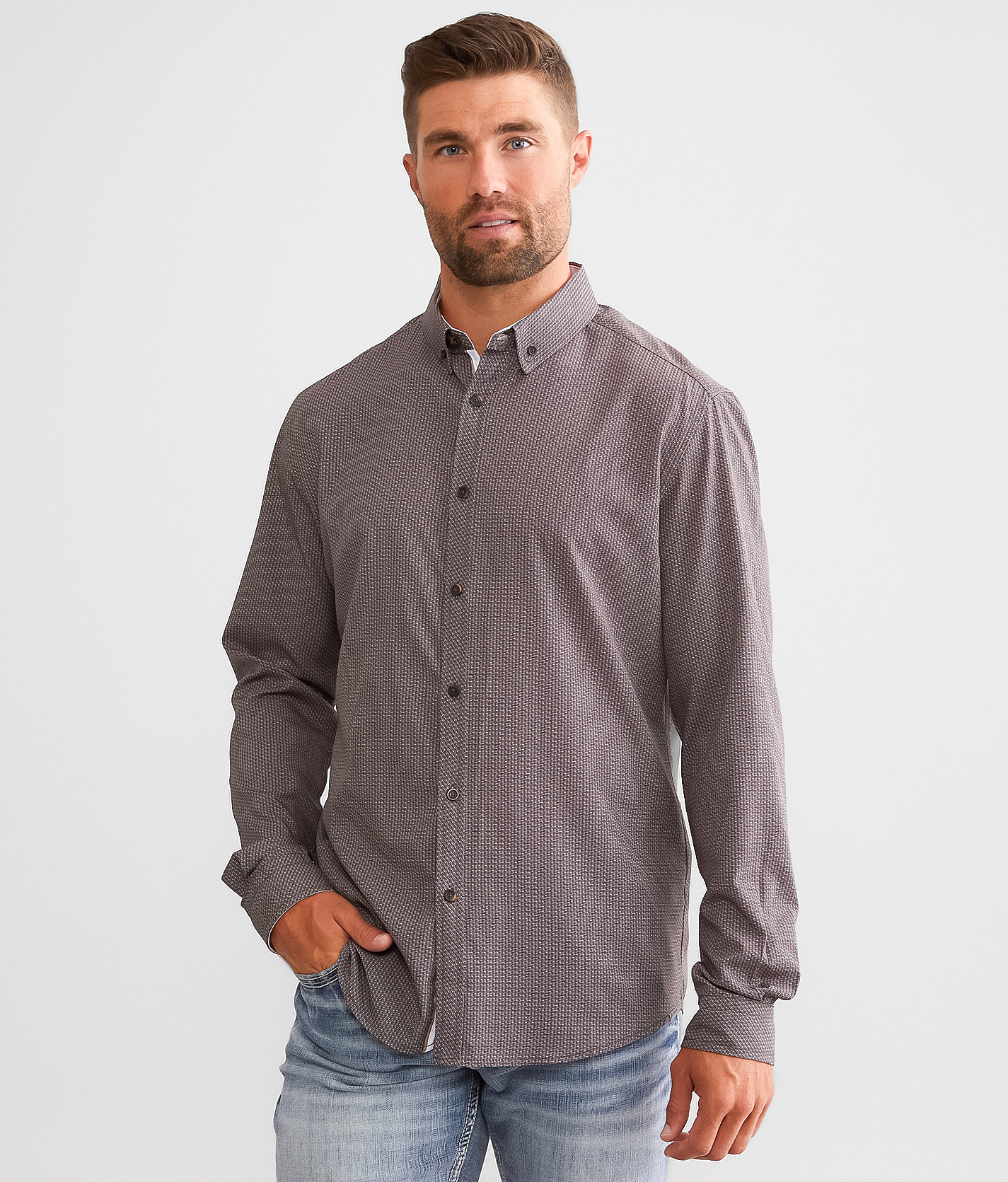 J.B. Holt Athletic Performance Stretch Shirt - Men's Shirts in Dark Grey