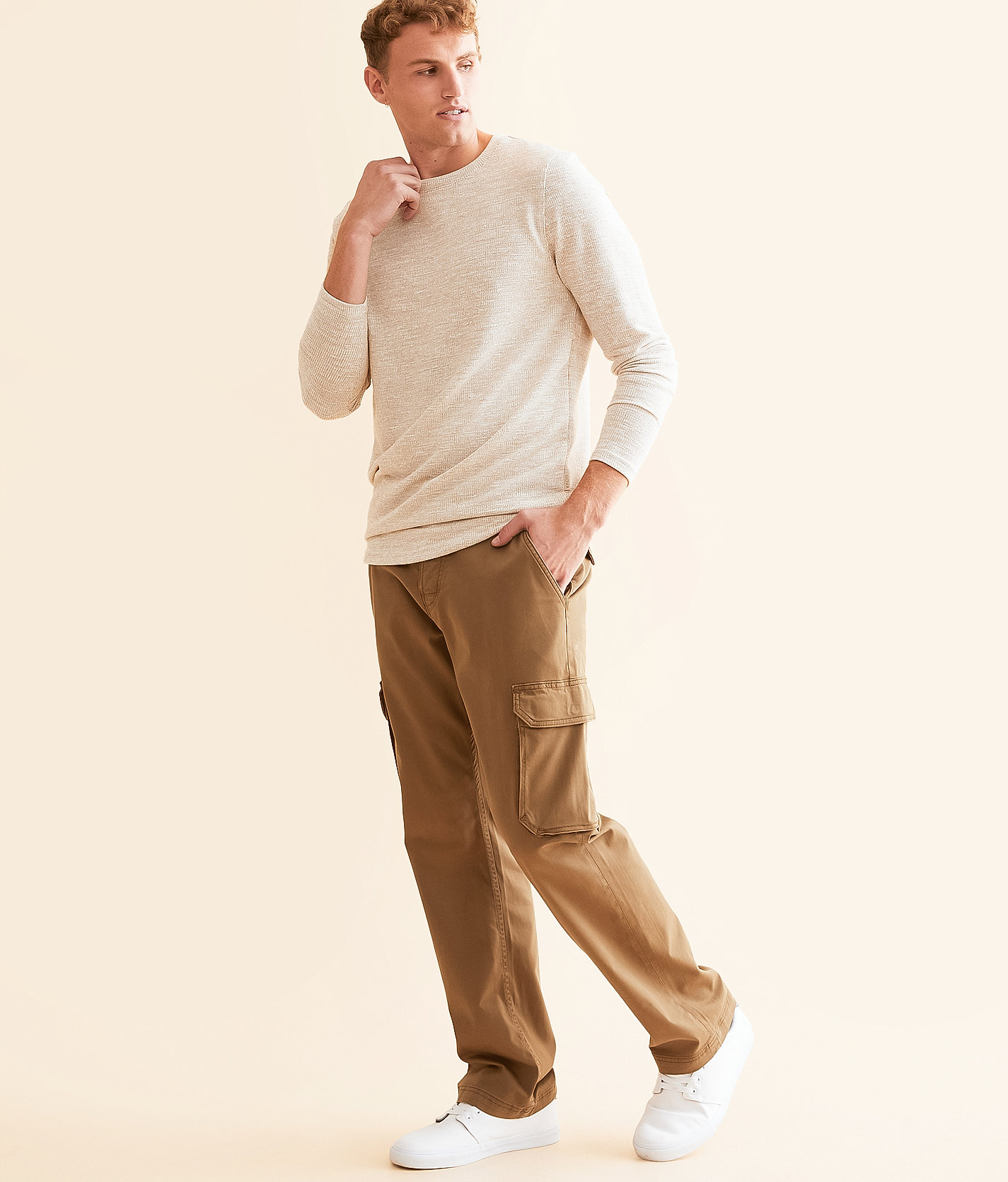 BKE Cargo Twill Stretch Pant - Men's Pants in Bronze