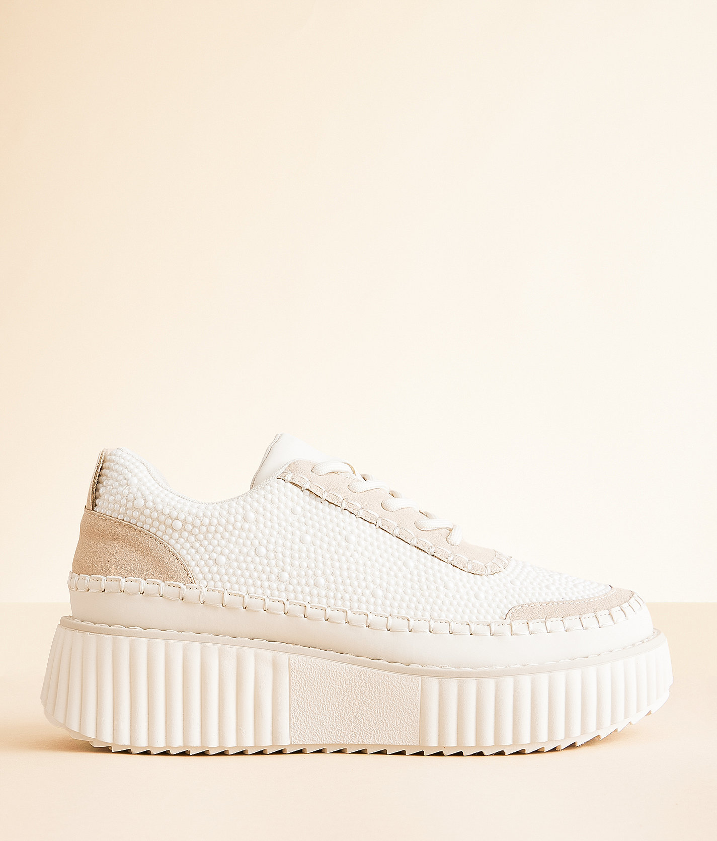 Pierre Dumas Sweet Platform Sneaker - Women's Shoes in Cream