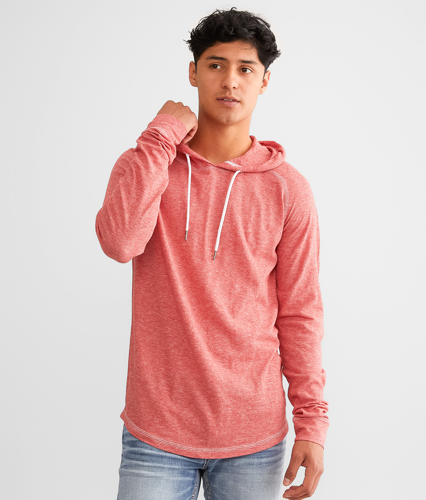 BKE Heathered Hoodie - Men's Sweatshirts in Lollipop