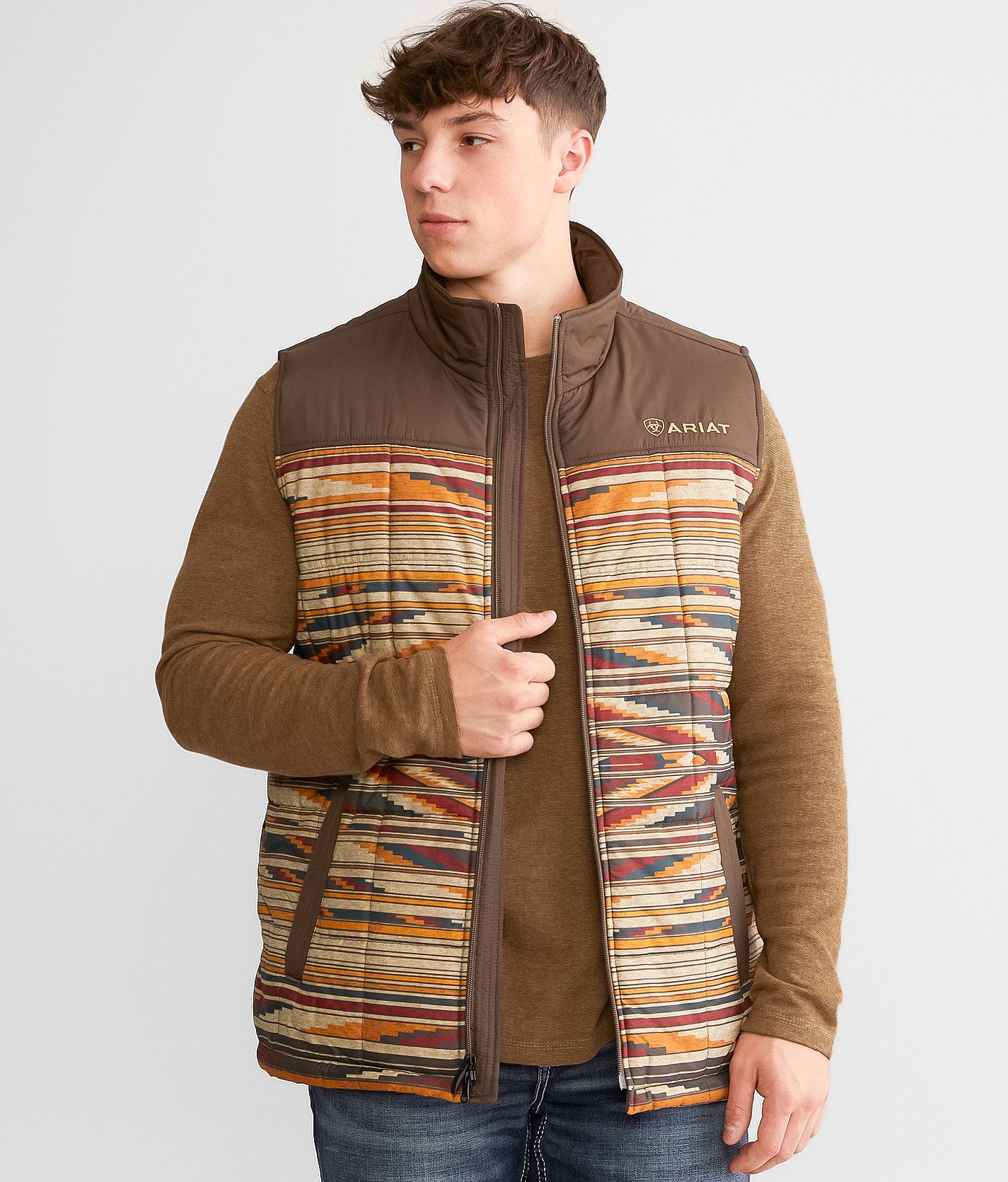 Ariat Chimayo Crius Vest - Men's Coats & Jackets in Chimayo Saltillo