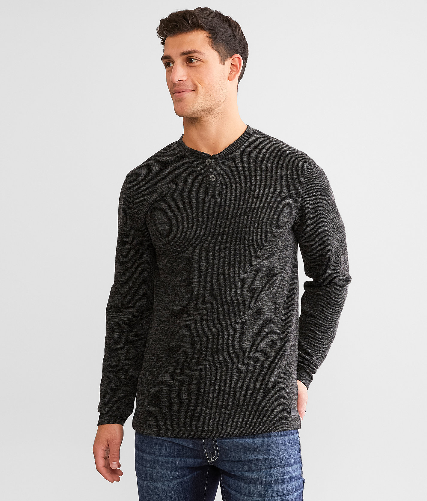 Outpost Makers Fairfax Henley - Men's T-Shirts in Black