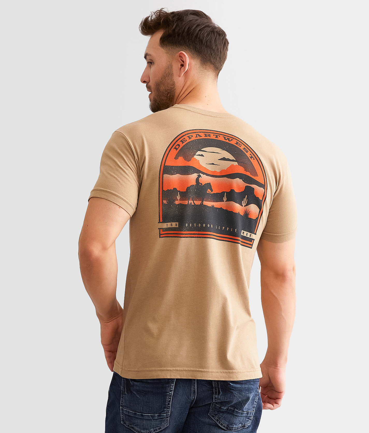Departwest Tombstone T-Shirt - Men's T-Shirts in Khaki Heather