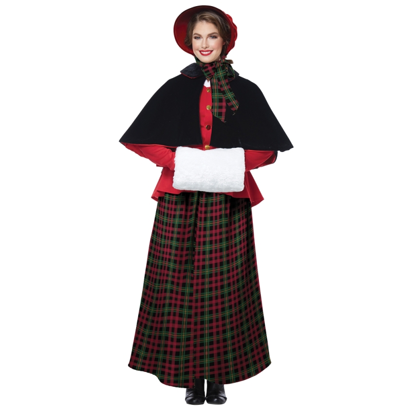 Women's Holiday Caroler Costume